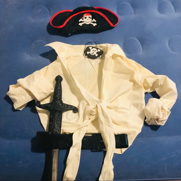 5 pc. Lil’ Pirate costume for kids 2-6 - Picture 1 of 5